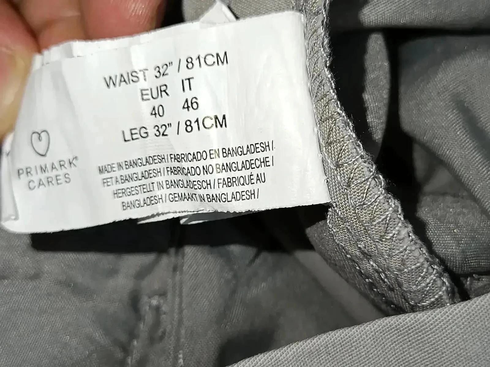 Pantalón chino gris claro Primark Talla 40 – photo 8